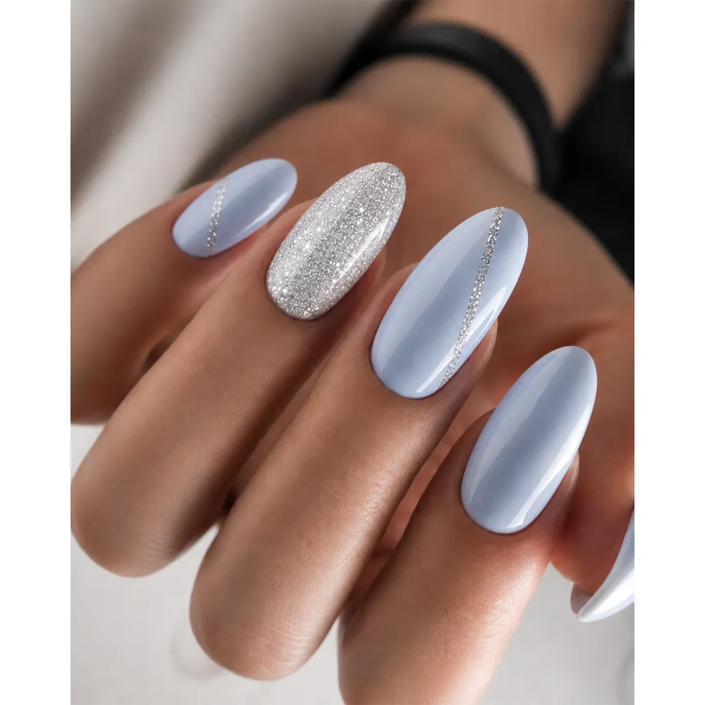 Lakier Hybrydowy Diamond Silver – NILO no.122