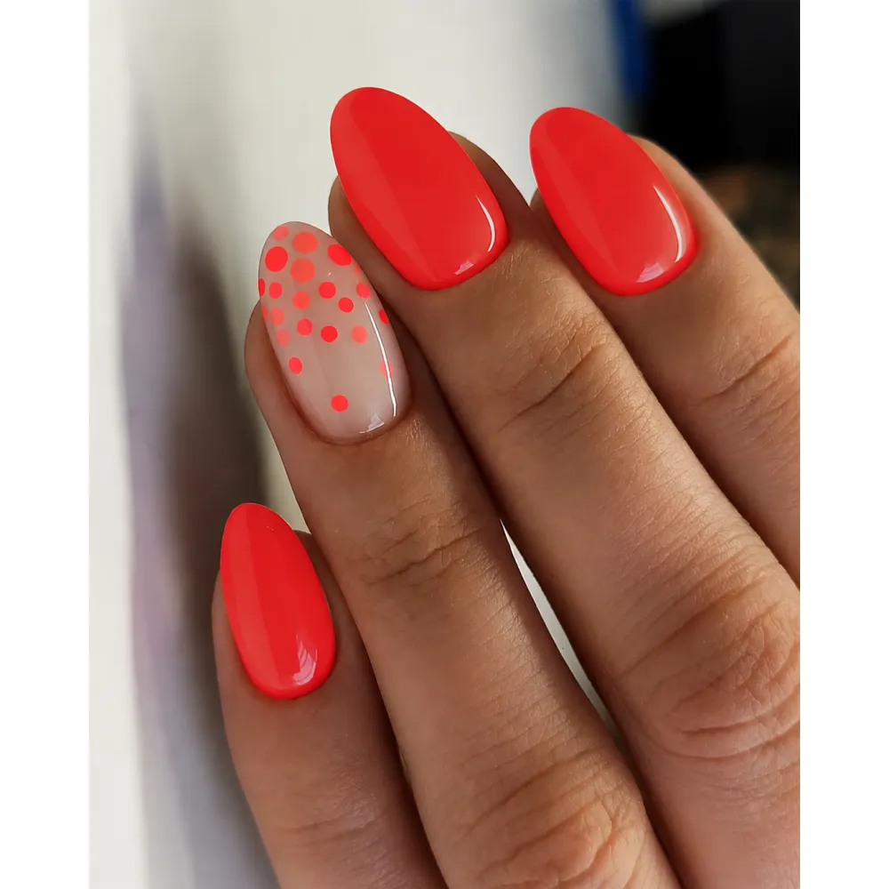 Lakier Hybrydowy Neon Coral – NILO no.128