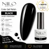 Lakier Hybrydowy 10ml Black no.130 NILO Perfect Nails