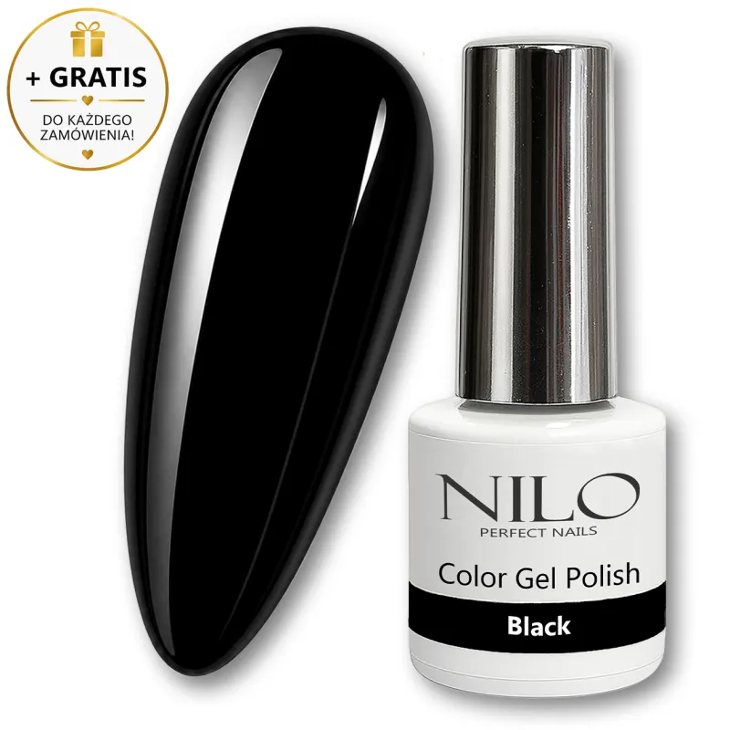Lakier Hybrydowy 10ml Black no.130 NILO Perfect Nails