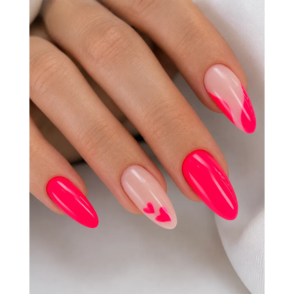 Lakier Hybrydowy Różowy Neon Pink no. 180 NILO Perfect Nails 10ml