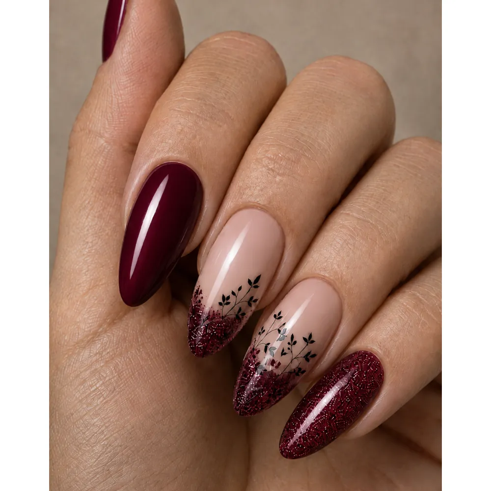 Lakier Hybrydowy Bordo Velvet Ruby no. 298 NILO Perfect Nails 10ml