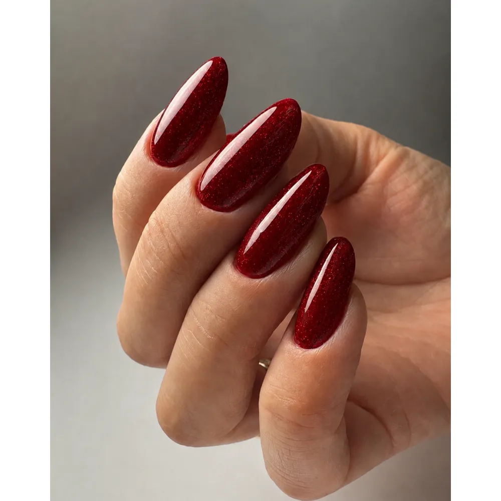 Lakier Hybrydowy Red Glitter – NILO no.84