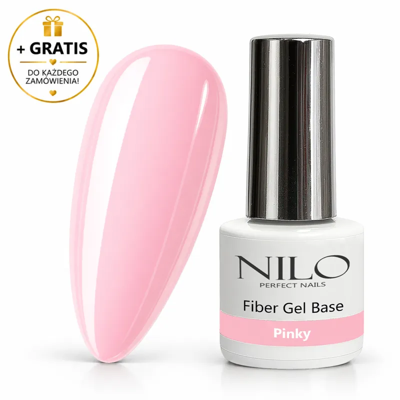 Baza hybrydowa Fiber Base Pinky NILO Perfect Nails 10ml