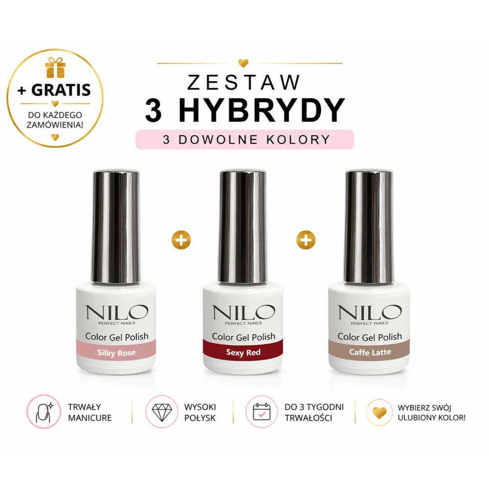 NILO Color Trio – 3 Kolory Hybrydowe do Wyboru