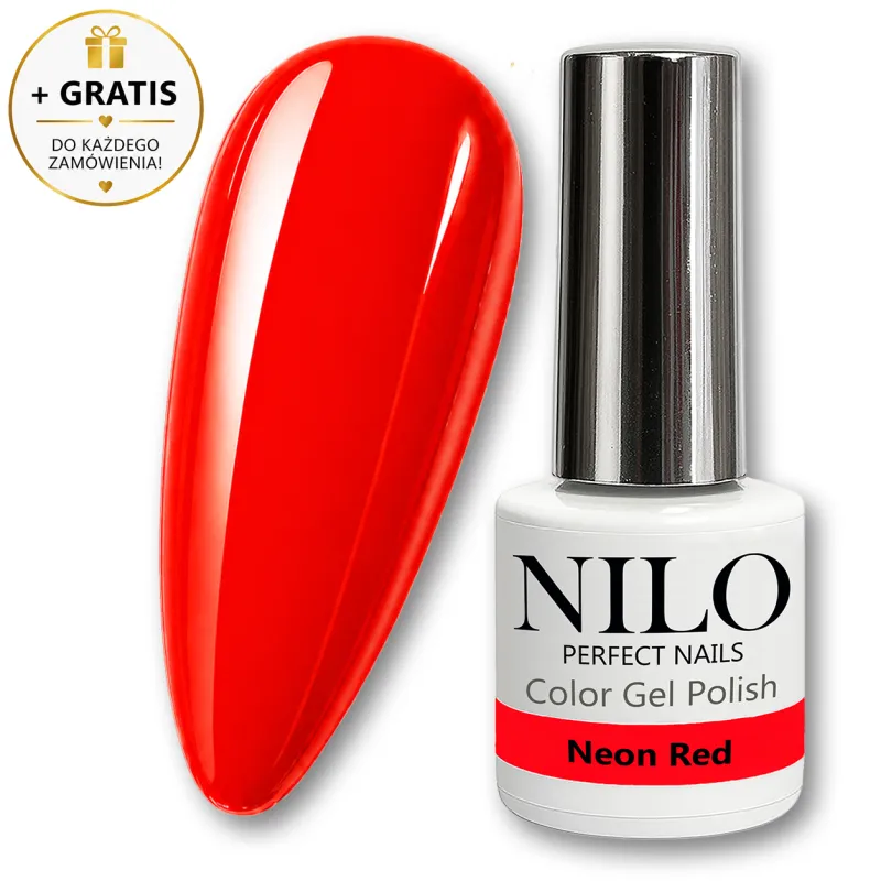 Lakier Hybrydowy Neon Red – NILO no.178